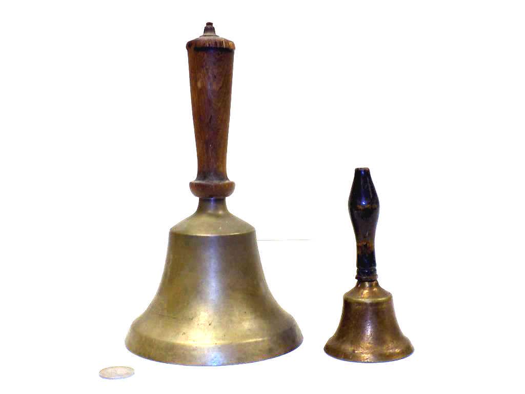 PRIMITIVE BRONZE SCHOOL BELLS GROUP (1 of 1)