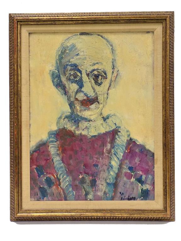 ALASDAIR LINDSAY - ABSTRACT CLOWN PAINTING (1 of 4)