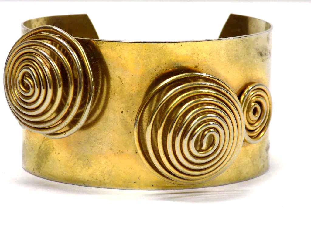 MODERNIST SWIRL CUFF BRACELET (1 of 2)