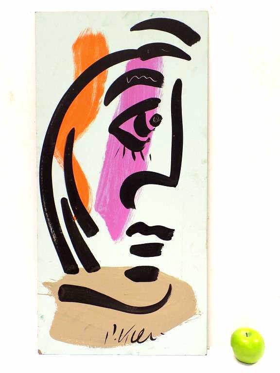 PETER KIEL - ABSTRACT PAUL KLEE HOMMAGE PAINTING (1 of 4)