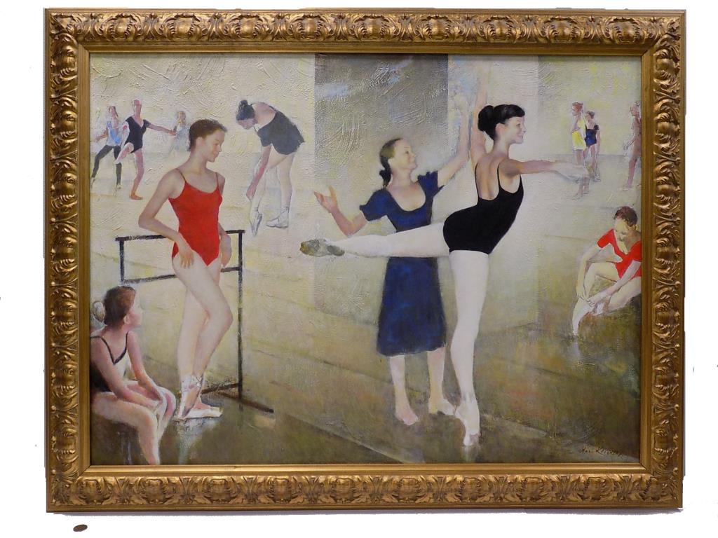 MARC KLIONSKY - LARGE BALLET STUDIO PAINTING (1 of 12)