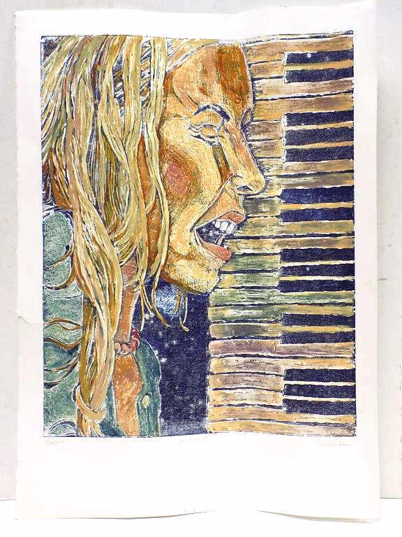 DANIELLE CHASON - JONI MITCHELL MONOPRINT LITHO (1 of 4)