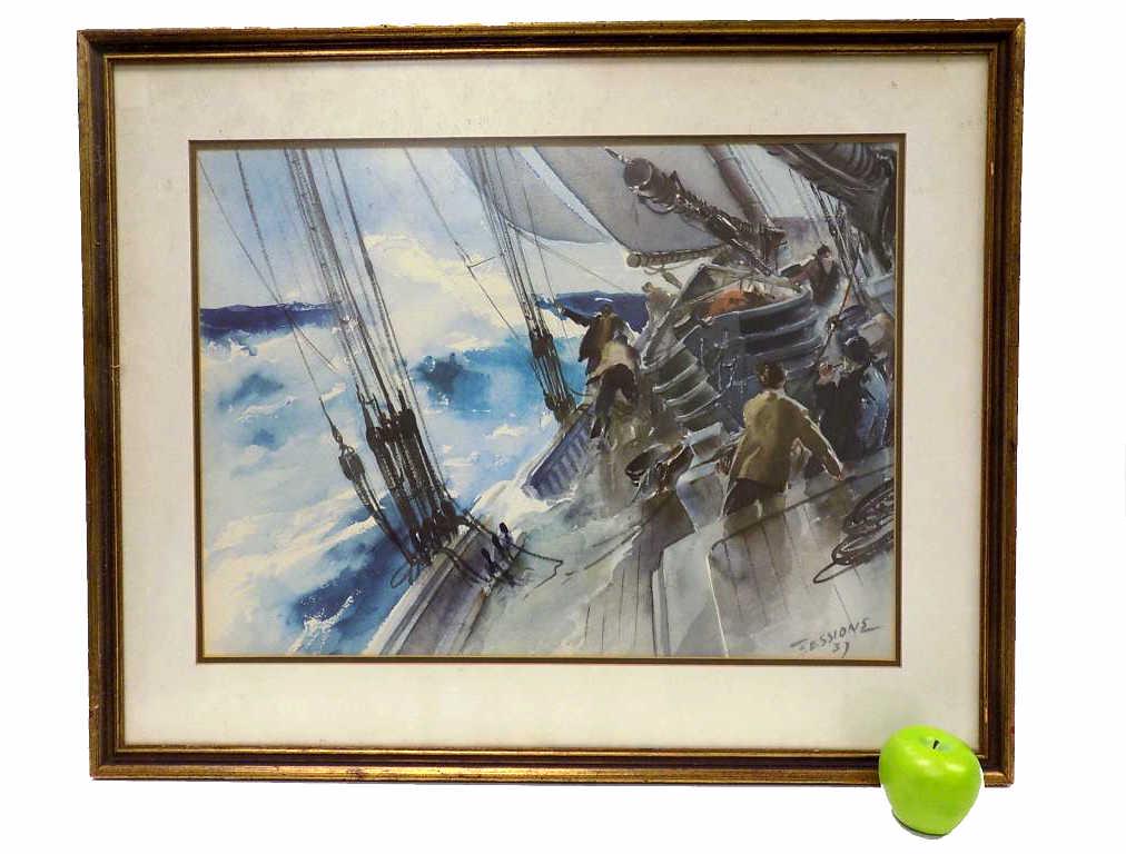 JAMES SESSIONS - NAUTICAL SHIP PRINT (1 of 4)