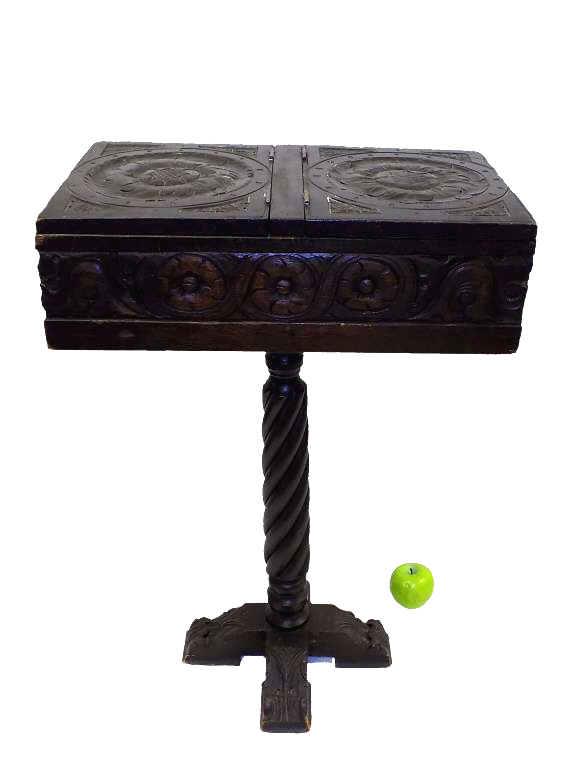 FLEMISH RENAISSANCE LIDDED BOOK STAND (1 of 5)