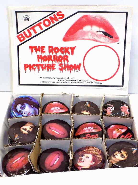 ROCKY HORROR PICTURE SHOW COLLECTOR BUTTONS (1 of 2)