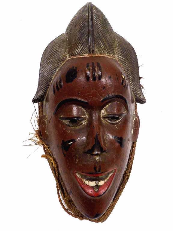 AFRICAN BAULE CARVED TRIBAL MASK (1 of 4)