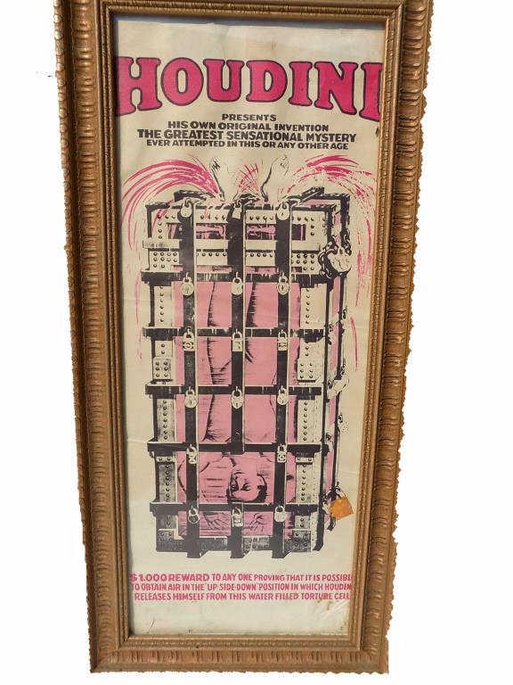 HOUDINI GREATEST SENSATIONAL MYSTERY POSTER (1 of 2)