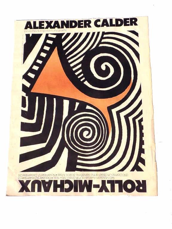 ALEXANDER CALDER ROLLY MICHAUX EXHIBITION POSTER (1 of 1)