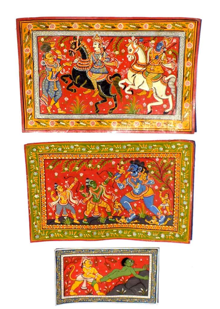 INDO PERSIAN MOGUL SCENE PAINTINGS GROUP (1 of 3)