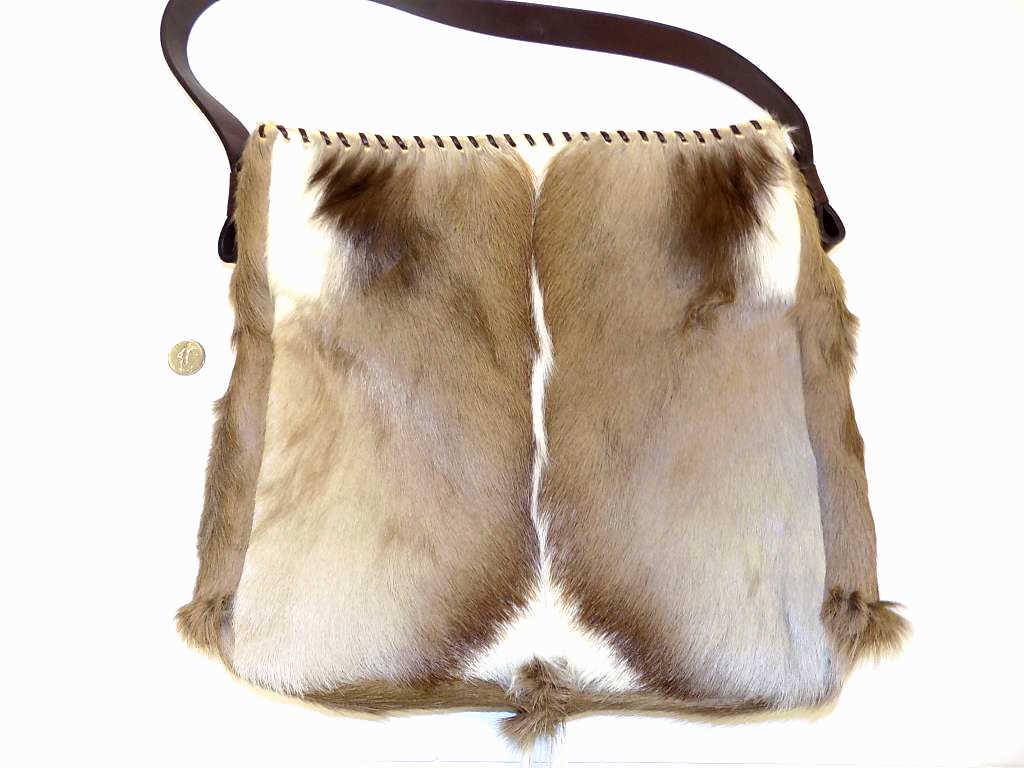 CUSTOM WHITE TAIL DEER SKIN HAND BAG (1 of 1)
