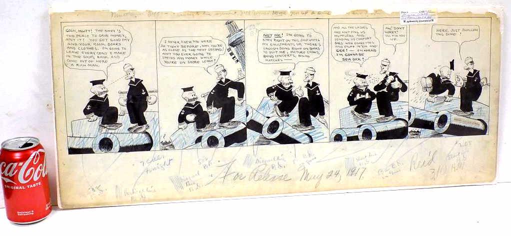 BUD FISHER - ORIGINAL MUTT & JEFF ILLUSTRATION ART (1 of 7)