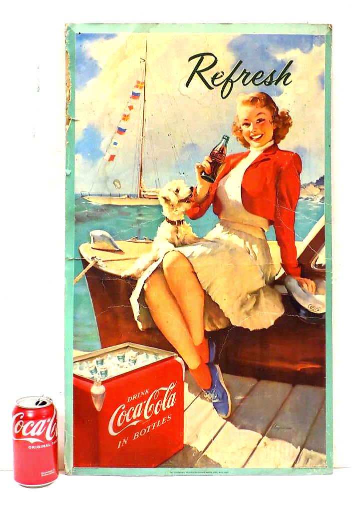 ELVGREN - REFRESH COCA COLA ADVERTISING POSTER (1 of 3)