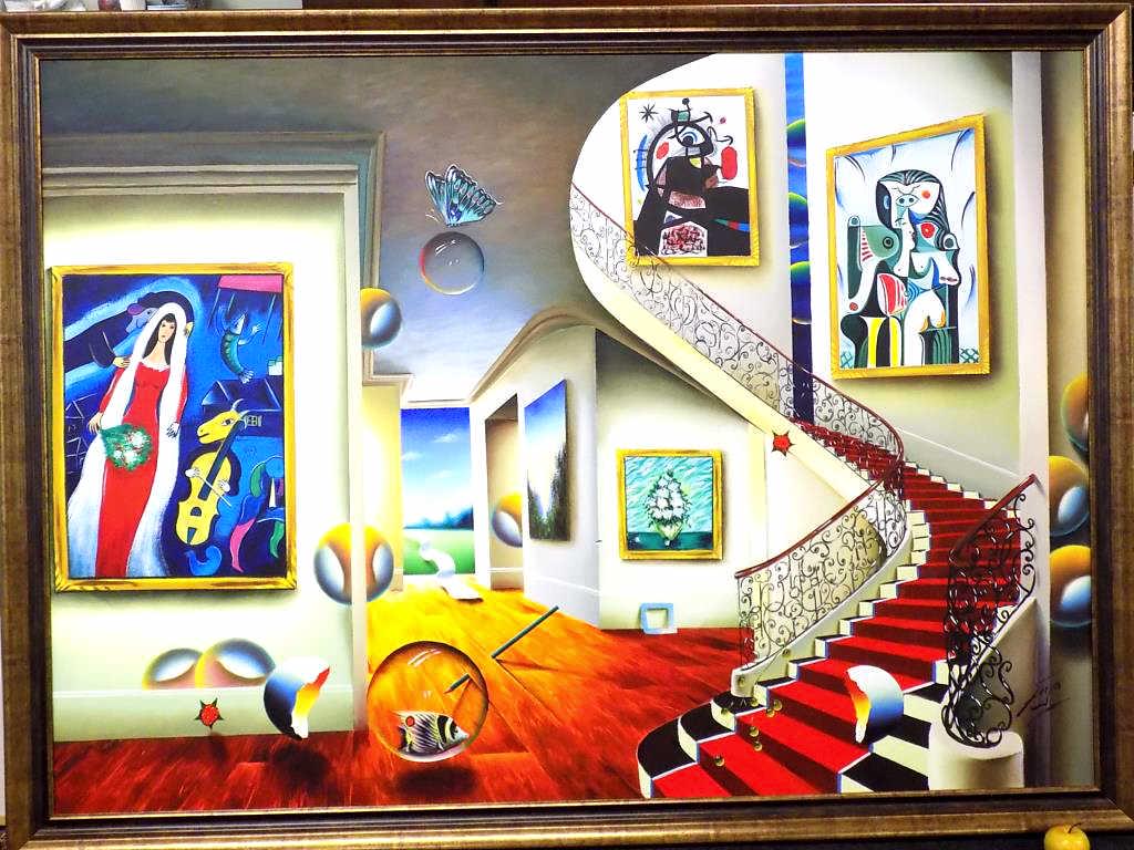 FERJO CHAGALL BIG MIRO PICASSO HOMMAGE PAINTING (1 of 7)