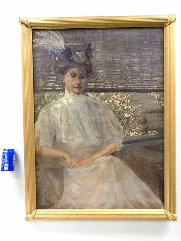 CECILIA BEAUX - VICTORIAN MAIDEN PAINTING (1 of 7)
