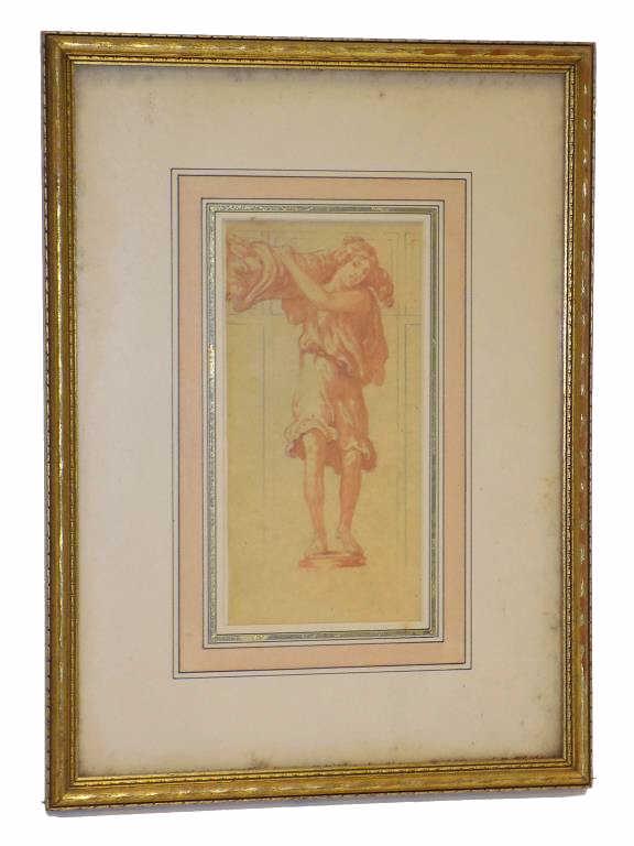 OLD MASTER CLASSICAL SERVANT WATERCOLOR (1 of 3)