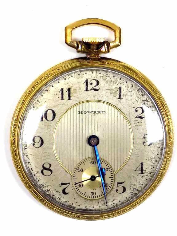 HOWARD 14K GOLD POCKET WATCH SERIAL No. 15833 (1724) on Apr 10, 2022