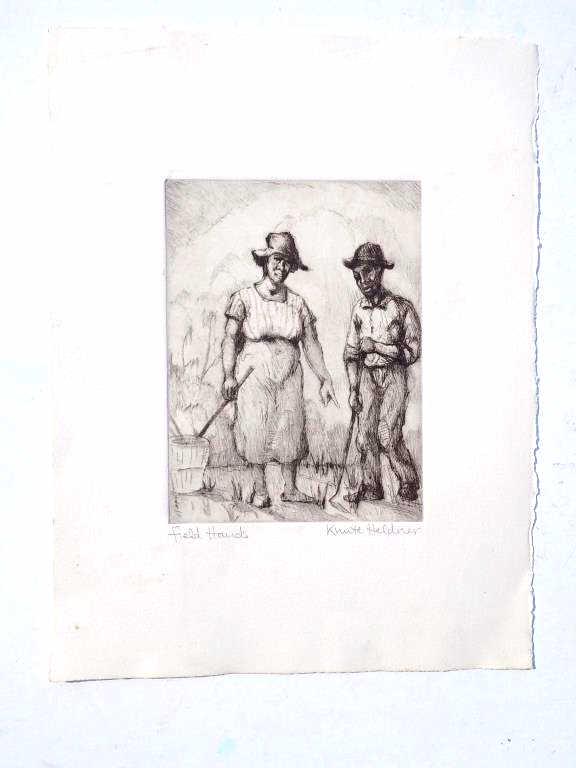 KNUTE SVEN HELDNER - AFRICAN AMERICAN ETCHING (1 of 2)