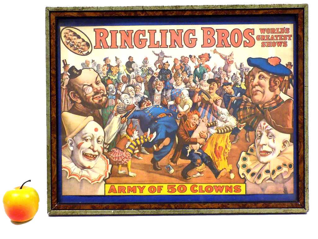 RINGLING BROTHERS ARMY OF 50 CLOWNS POSTER (1 of 5)