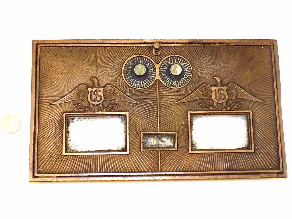 UNITED STATES POSTAL SERVICE BRONZED EAGLE DOOR (1 of 3)