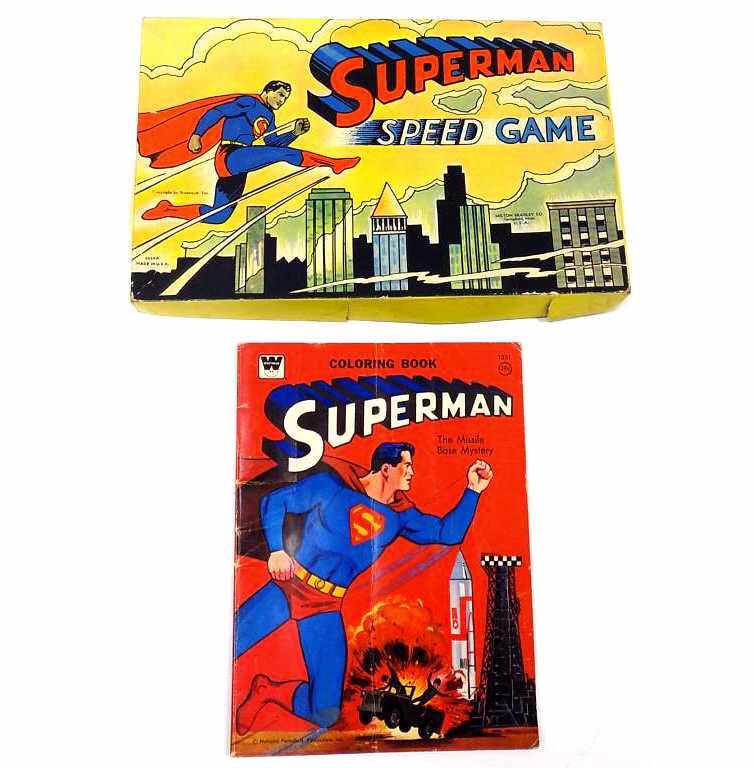 MILTON BRADLEY SUPERMAN BOARD GAME COLORING BOOK (1 of 5)
