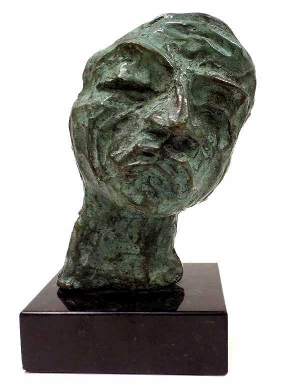 ALFREDO ZALCE - IMPORTANT BRONZE HEAD SCULPTURE (1 of 2)