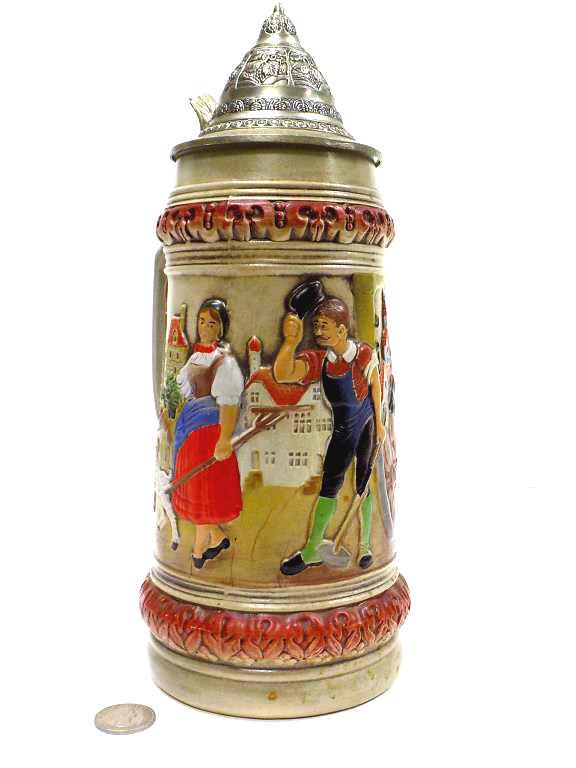 GERZ GERMAN BLACKSMITHS BEER STEIN (1 of 8)