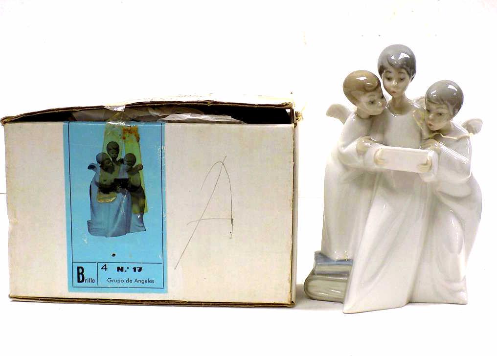 NAO GROUP OF ANGELS PORCELAIN GROUP (1 of 2)