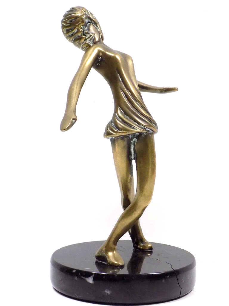 TOM BENNETT - DANCER GILT BRONZE SCULPTURE (1 of 4)