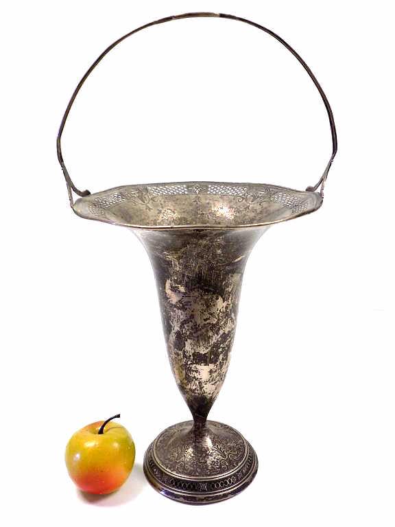 GORHAM ART NOUVEAU STERLING SILVER BRIDES BASKET (1 of 7)