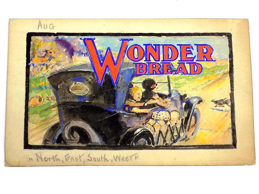RARE WONDER BREAD ADVERTISING ILLUSTRATION ART (1 of 5)