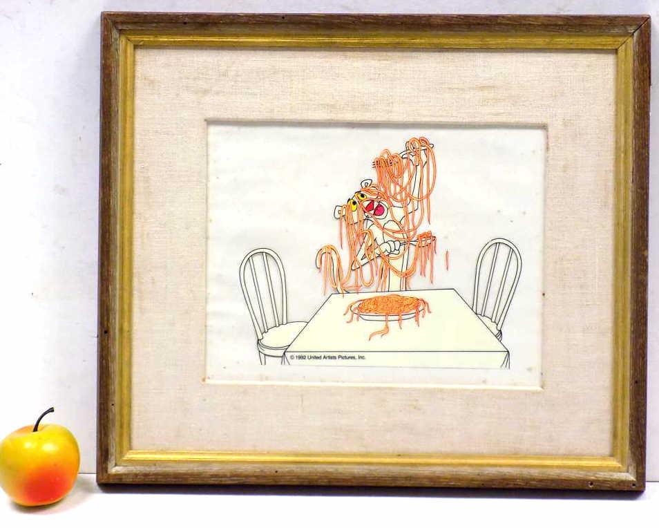PINK PANTHER PINK SPAGHETTI SERIGRAPH CEL (1 of 3)
