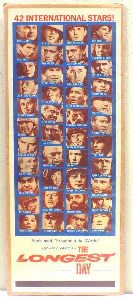 THE LONGEST DAY WORLD WAR II MOVIE POSTER (1 of 3)