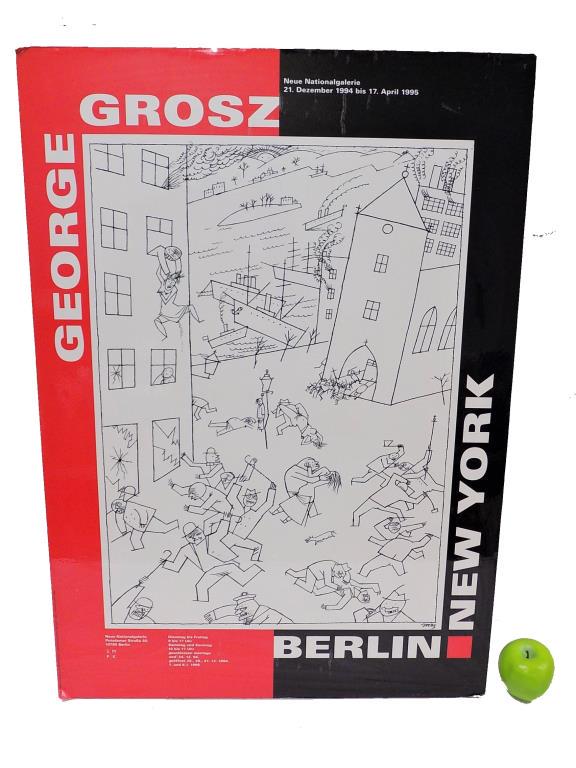 GEORGE GROSZ - BERLIN NEW YORK EXHIBITION POSTER (1 of 1)
