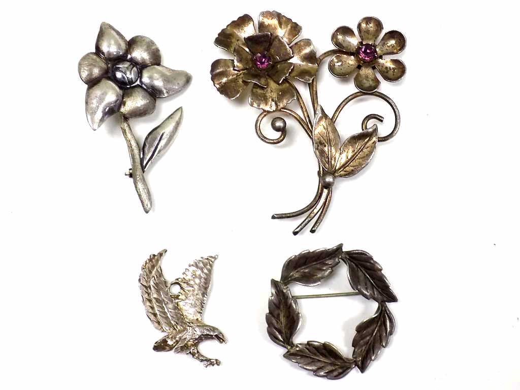 VINTAGE STERLING SILVER JEWELRY LOT W/ TAXCO (1 of 4)