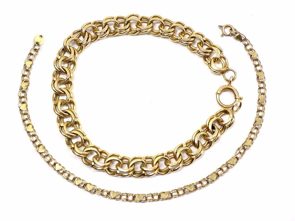 14K AND 10K YELLOW GOLD BRACELETS (1 of 3)