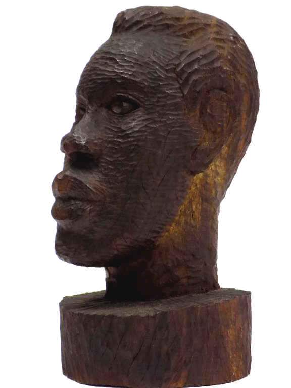 AFRICAN AMERICAN FOLK ART HEAD SCULPTURE (1 of 5)