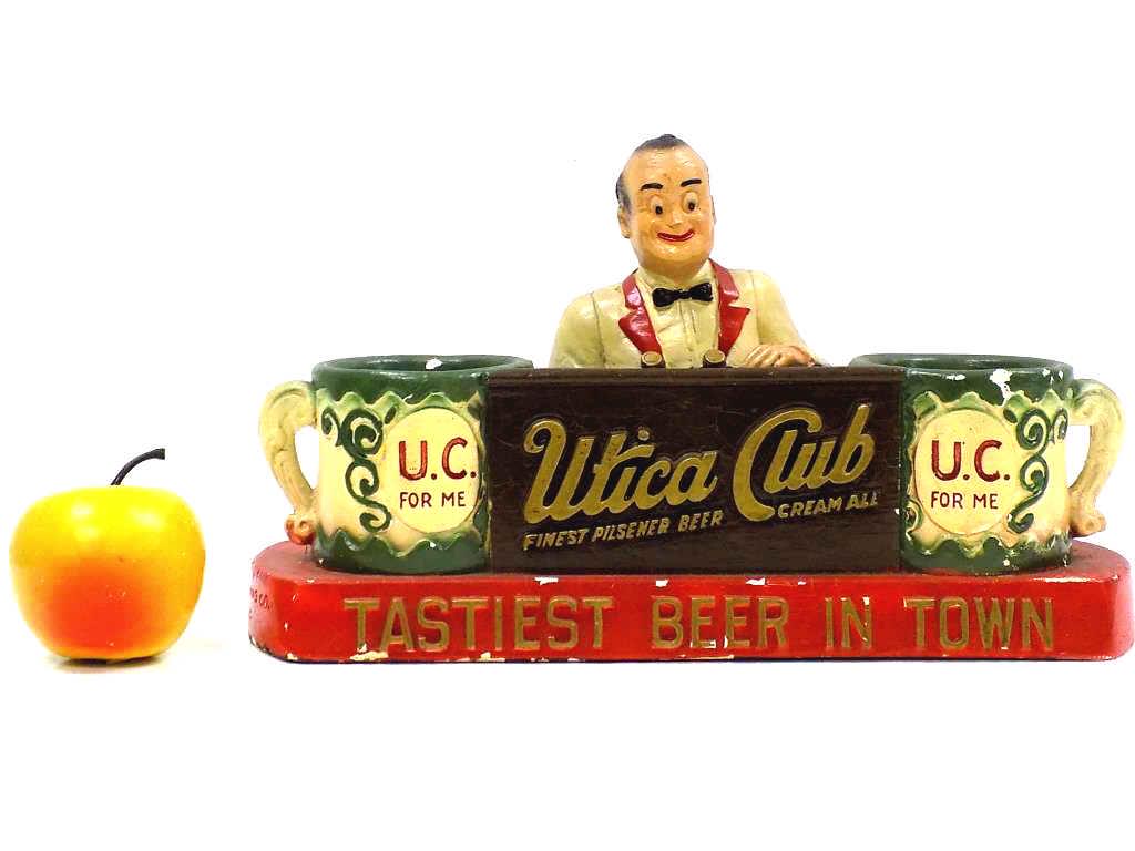 UTICA CLUB TASTIEST BEER BAR ADVERTISING CHALKWARE (1 of 4)