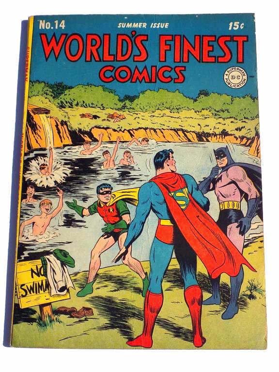 RARE WORLD'S FINEST COMICS SUPERMAN BATMAN No. 14 (1 of 3)