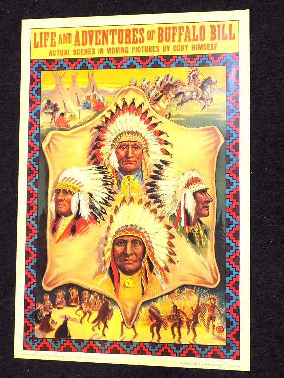 LIFE AND ADVENTURES OF BUFFALO BILL CODY POSTER (1 of 4)