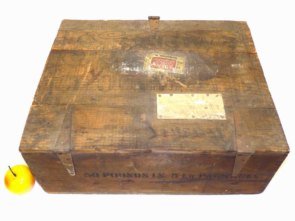 1800'S SPARROWS CHOCOLATES ADVERTISING CRATE (1 of 6)