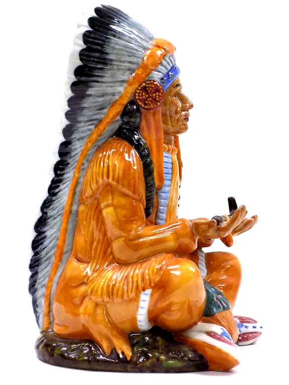ROYAL DOULTON INDIAN CHIEF PORCELAIN FIGURE (1 of 5)