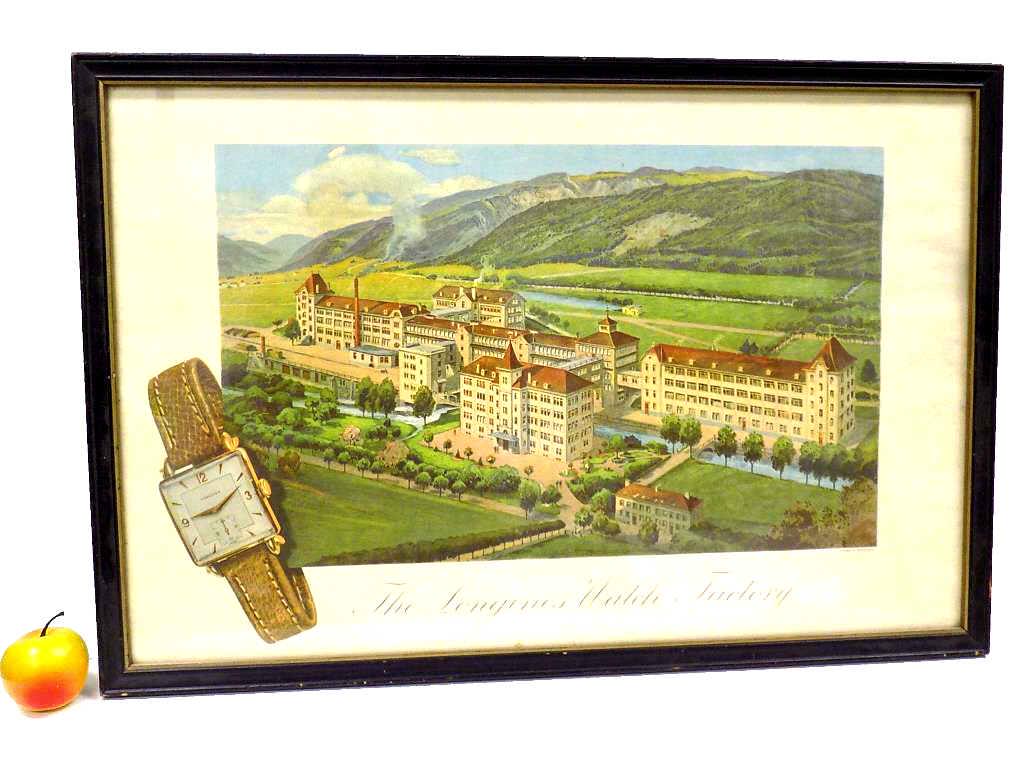 BIG LONGINE'S WATCH FACTORY ADVERTISING SIGN (1 of 3)