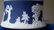 30X: ADAMS JASPERWARE COBALT BISCUIT JAR - 4
