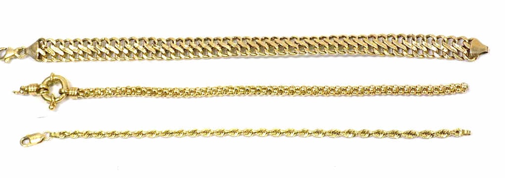 14K GOLD BRACELETS LOT (1 of 2)