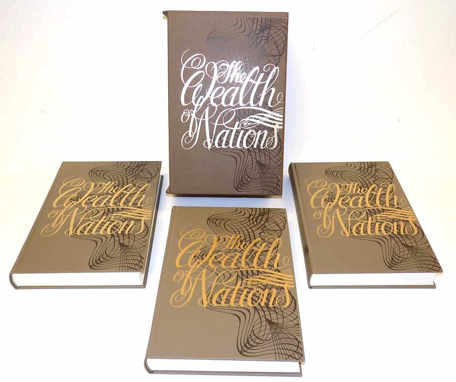 FOLIO SOCIETY THE WEALTH OF NATIONS 3 VOL BOOK SET (1 of 3)