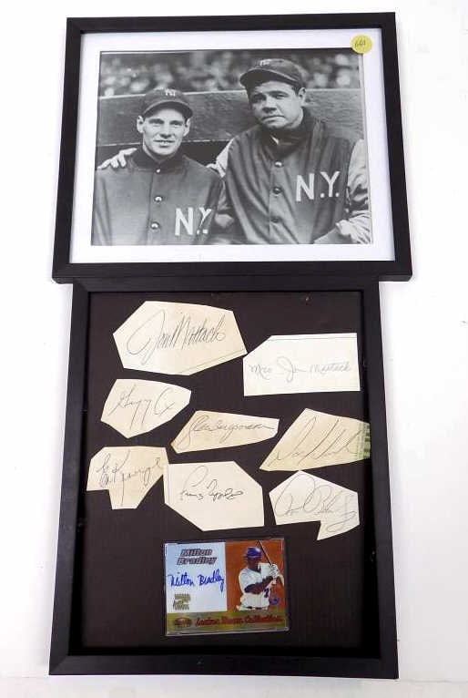 BASEBALL AUTOGRAPHS GROUP (1 of 3)