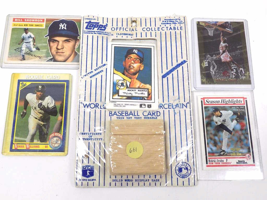 NEW YORK YANKEES BASEBALL CARDS W/ MICHAEL JORDAN (1 of 2)