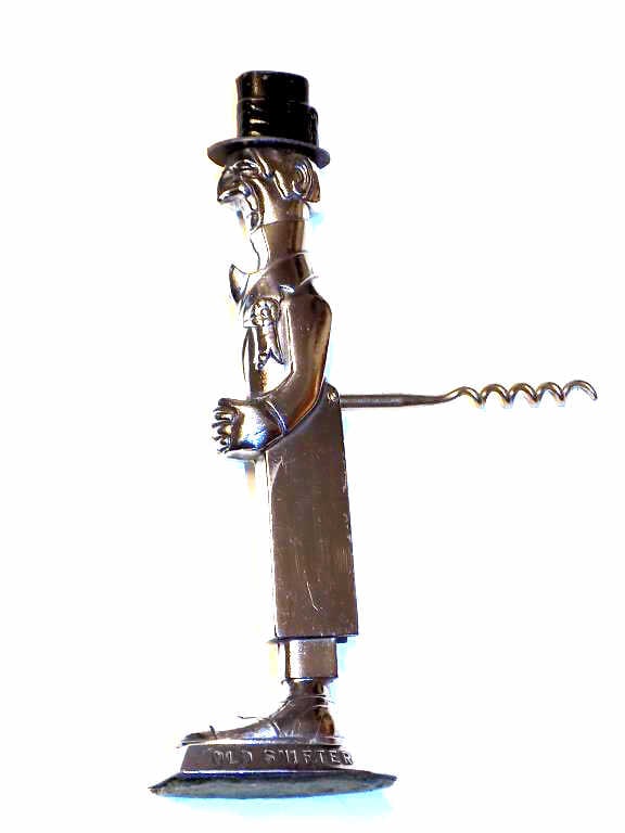 OLD SNIFTER CHROME GENT CORKSCREW OPENER (1 of 4)