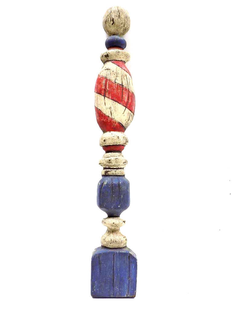 EDWARD KENNEDY AMERICAN BARBER POLE CARVING (1 of 1)