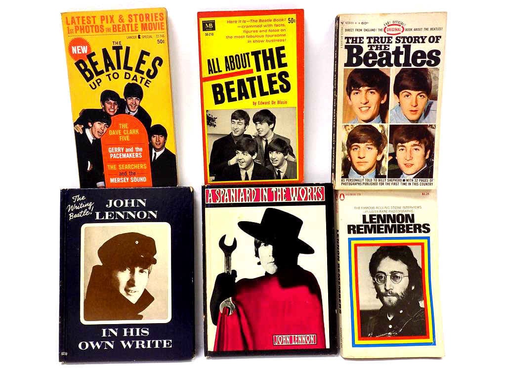 RARE COLLECTIBLE BEATLES BOOK COLLECTION: Rare Collectible Beatles Book Collection. Including John Lennon In His Own Write 1964 Robert Freeman Illustrated, A Spaniard In The Works Freeman Illustrated 1965, 1960's Paperbacks with Photos: The B